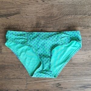 AERIE Bikini Bottom Hipster Blue Green Small New